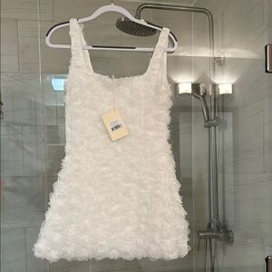 Peppermayo White Floral Mini Dress